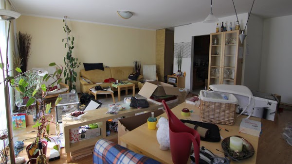 Chaos im Wohnzimmer
