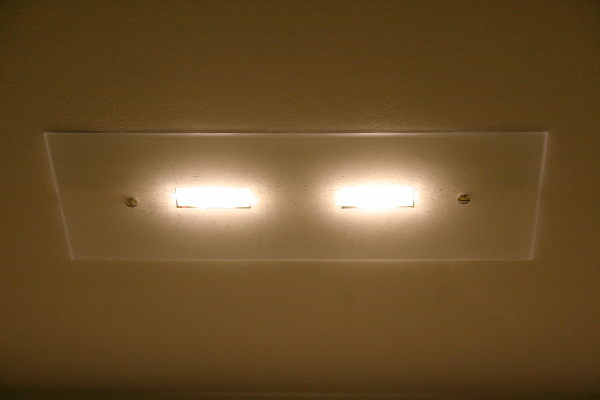 Close-up of the light